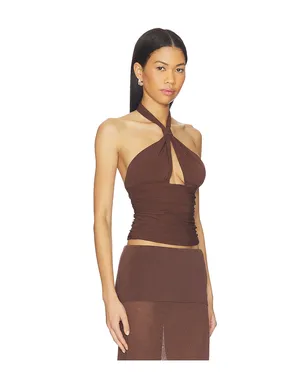 Mimchik PIPER KNOTTED HALTER トップ - サムネイル2