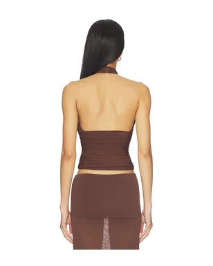 Mimchik PIPER KNOTTED HALTER トップ - サムネイル3