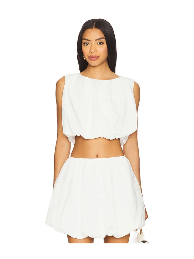 MINKPINK MINKPINK Alexa Bubble Crop Topの商品画像