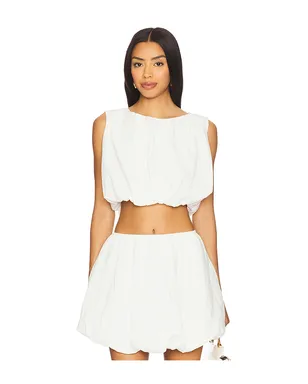 MINKPINK Alexa Bubble Crop Top - サムネイル1