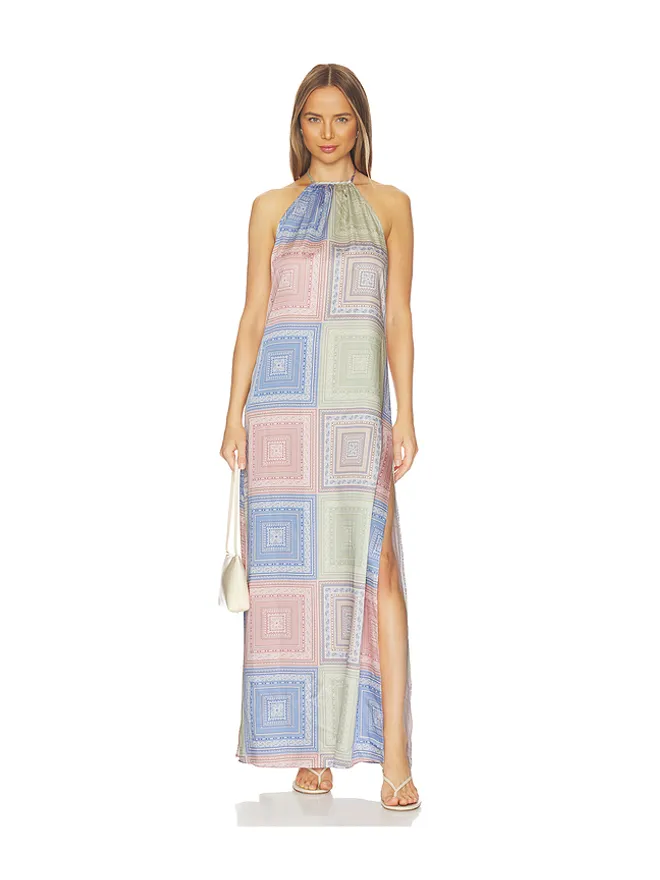 MISA Los Angeles MISA Los Angeles SAMANTHA ドレス - Blue, Pink.の商品画像