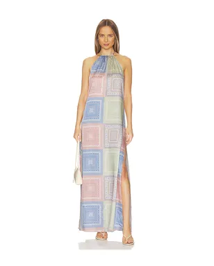 MISA Los Angeles SAMANTHA ドレス - Blue, Pink. - サムネイル1