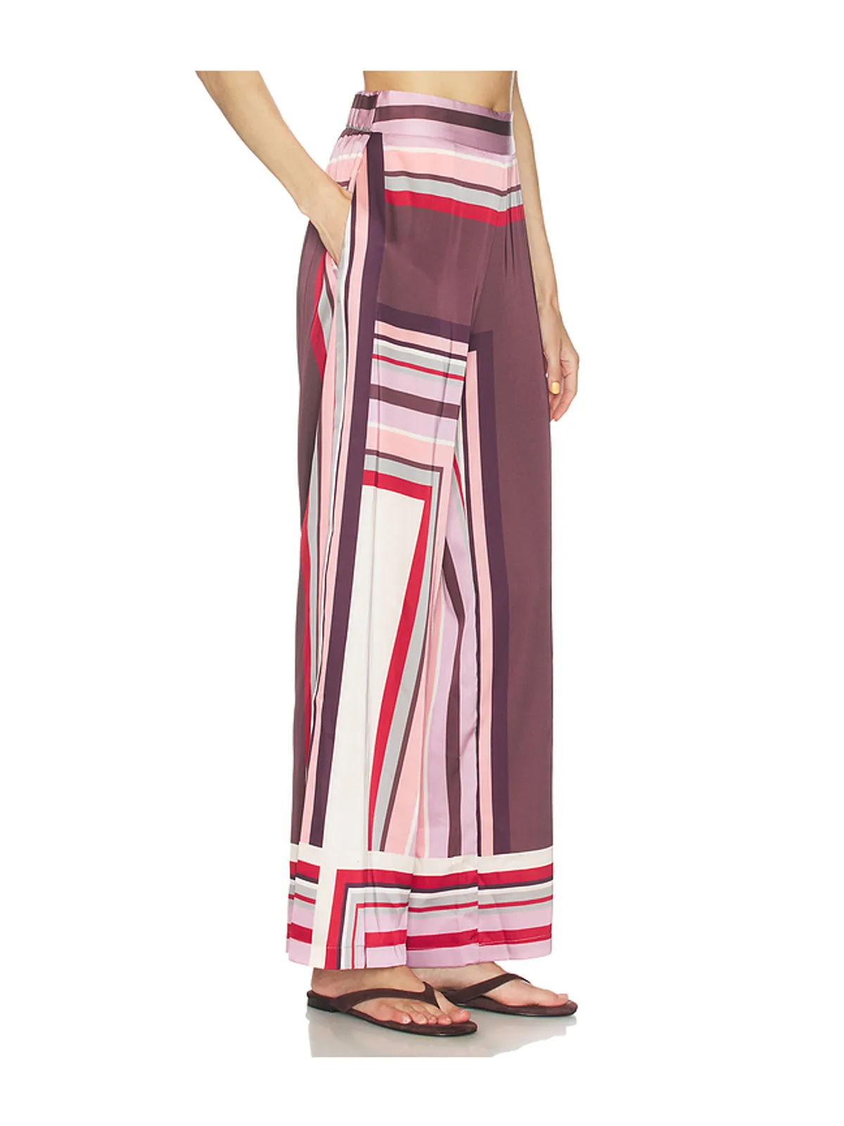 MISA Los Angeles IZZIE パンツ - Pink,Brown. - 画像2