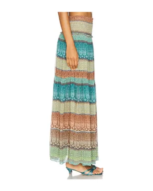 MISA Los Angeles POLLY スカート - Teal,Tan. - サムネイル3