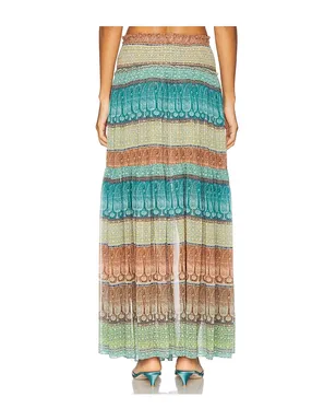 MISA Los Angeles POLLY スカート - Teal,Tan. - サムネイル4