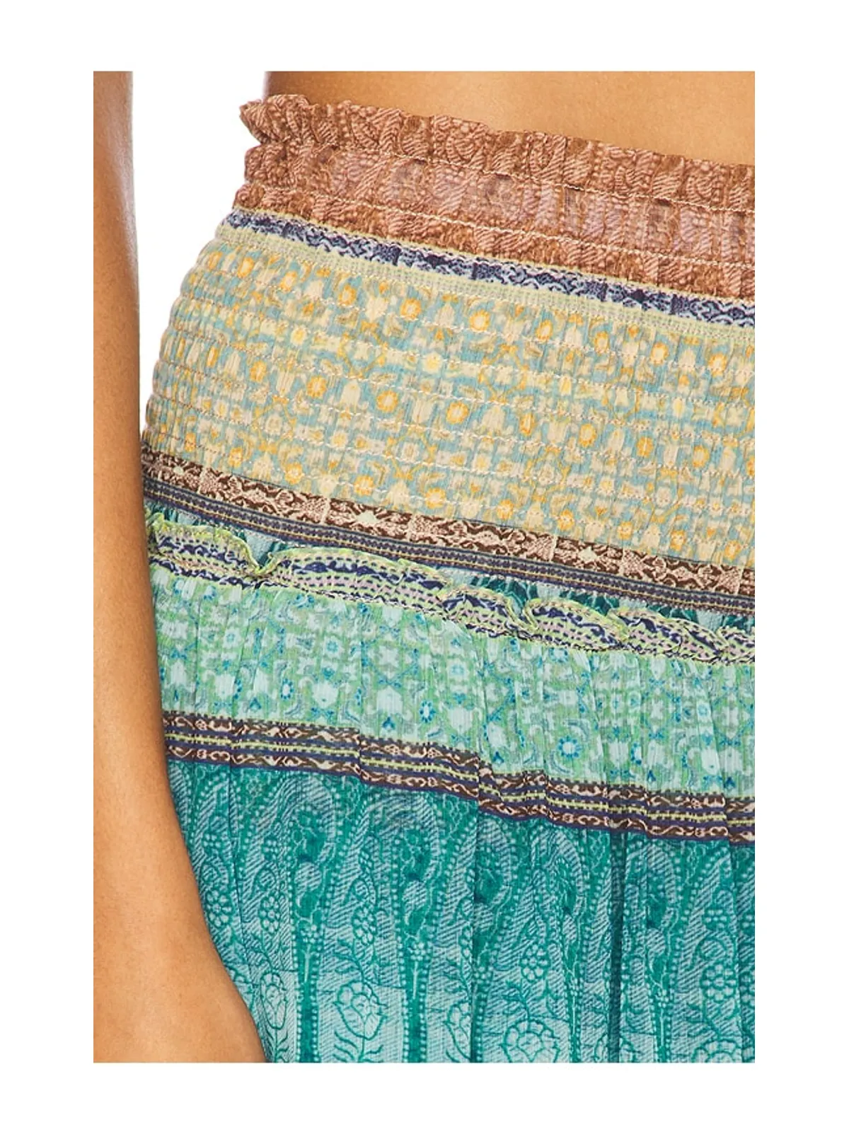 MISA Los Angeles POLLY スカート - Teal,Tan. - 画像6