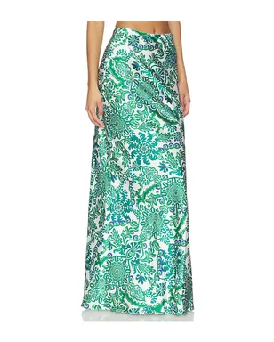 MISA Los Angeles SIERRA スカート - White,Green. - サムネイル2