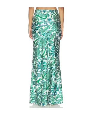 MISA Los Angeles SIERRA スカート - White,Green. - サムネイル4