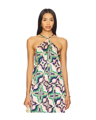 MISA Los Angeles LINA スリーブレストップ - Green,Pink. - サムネイル1
