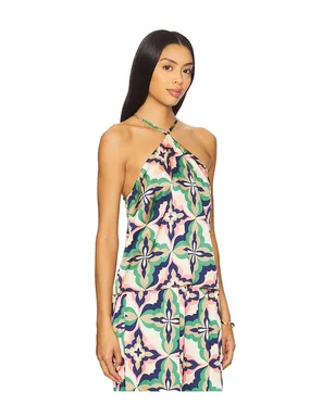 MISA Los Angeles LINA スリーブレストップ - Green,Pink. - サムネイル2