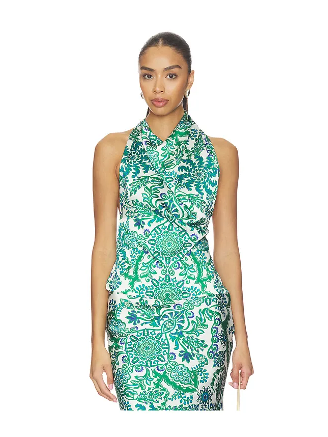 MISA Los Angeles MISA Los Angeles FERN トップ - White,Green.の商品画像