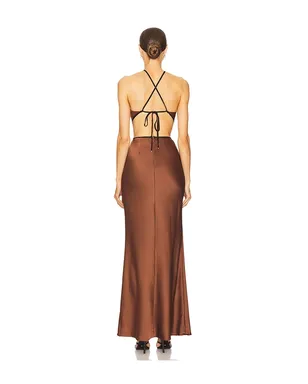 MISHA EDEM バックレスマキシドレス - サムネイル3