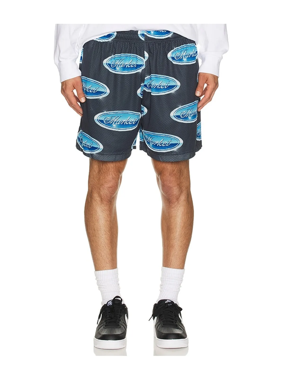 Market 5 LITER メッシュショートパンツ - Black,Blue. - 画像3