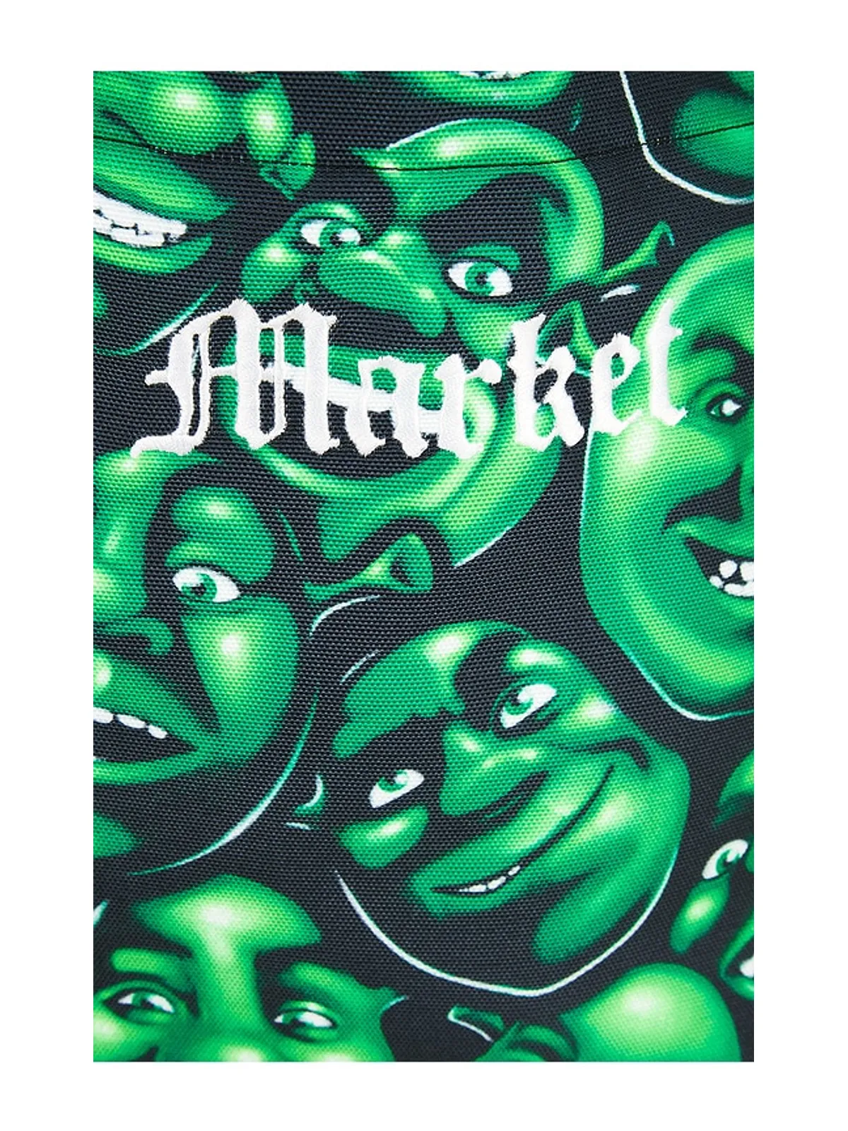 Market トートバッグ - Black,Green. - 画像6
