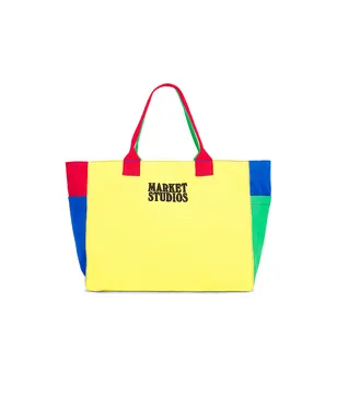Market トートバッグ - Yellow,Blue. - サムネイル2