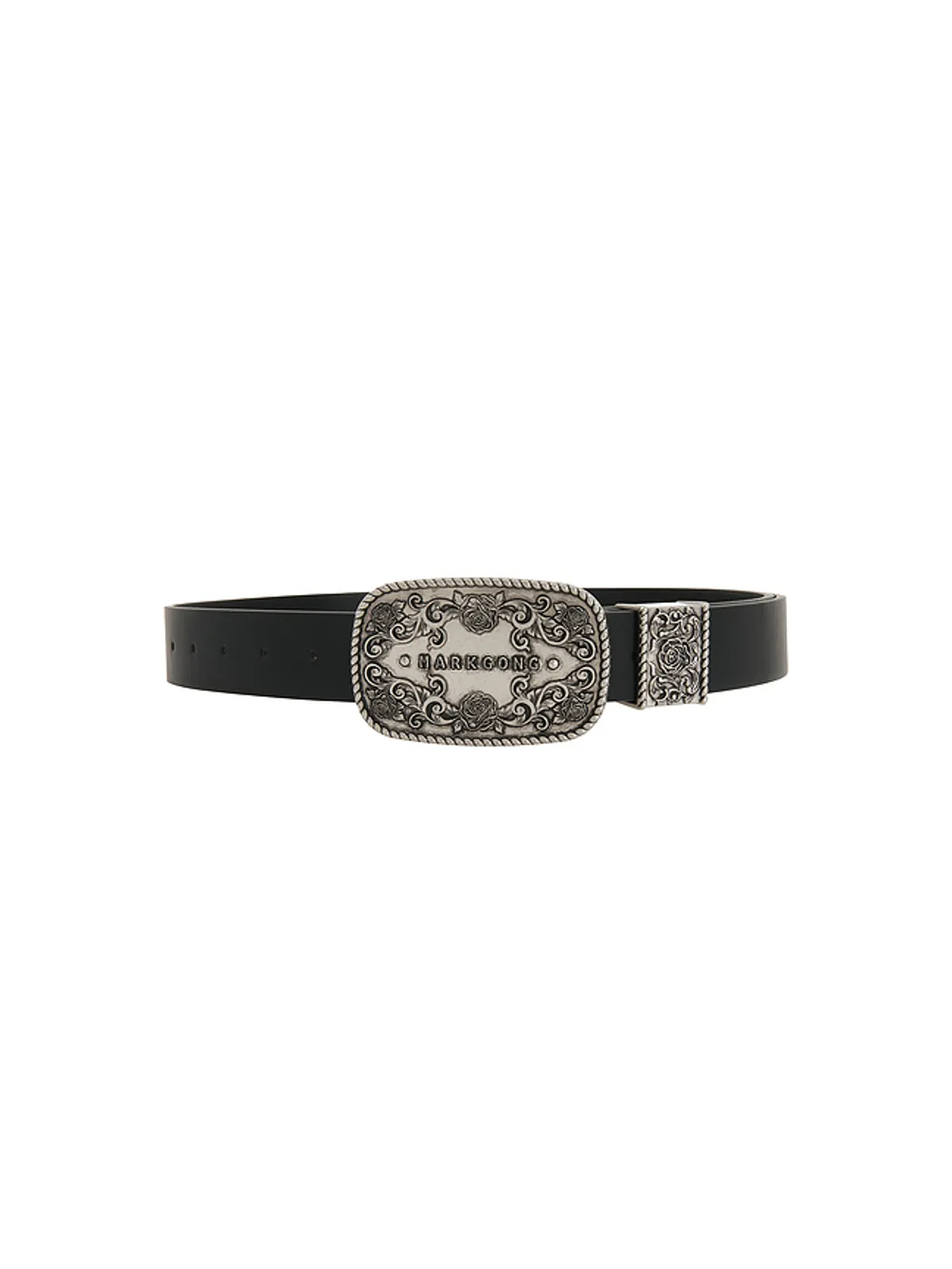 Markgong VINTAGE CARVED PLATE BUCKLE ベルト - 画像1