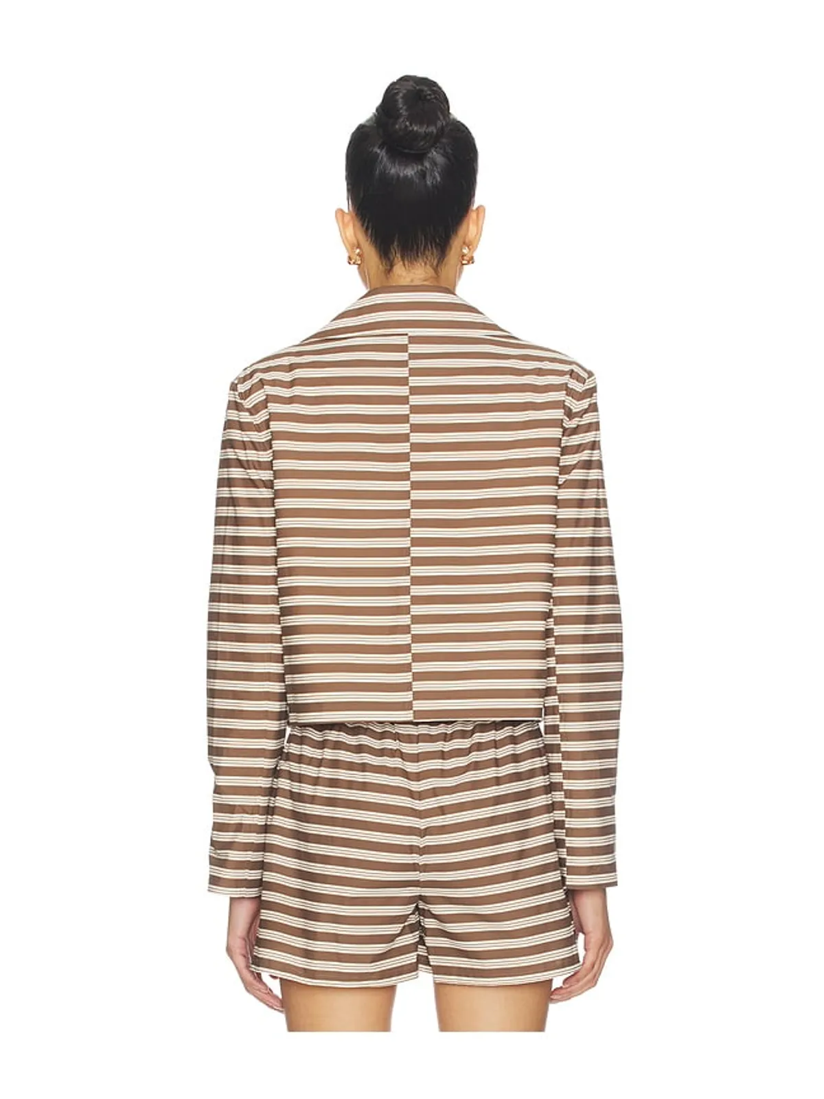 Milkwhite ジャケット - Brown,White. - 画像4