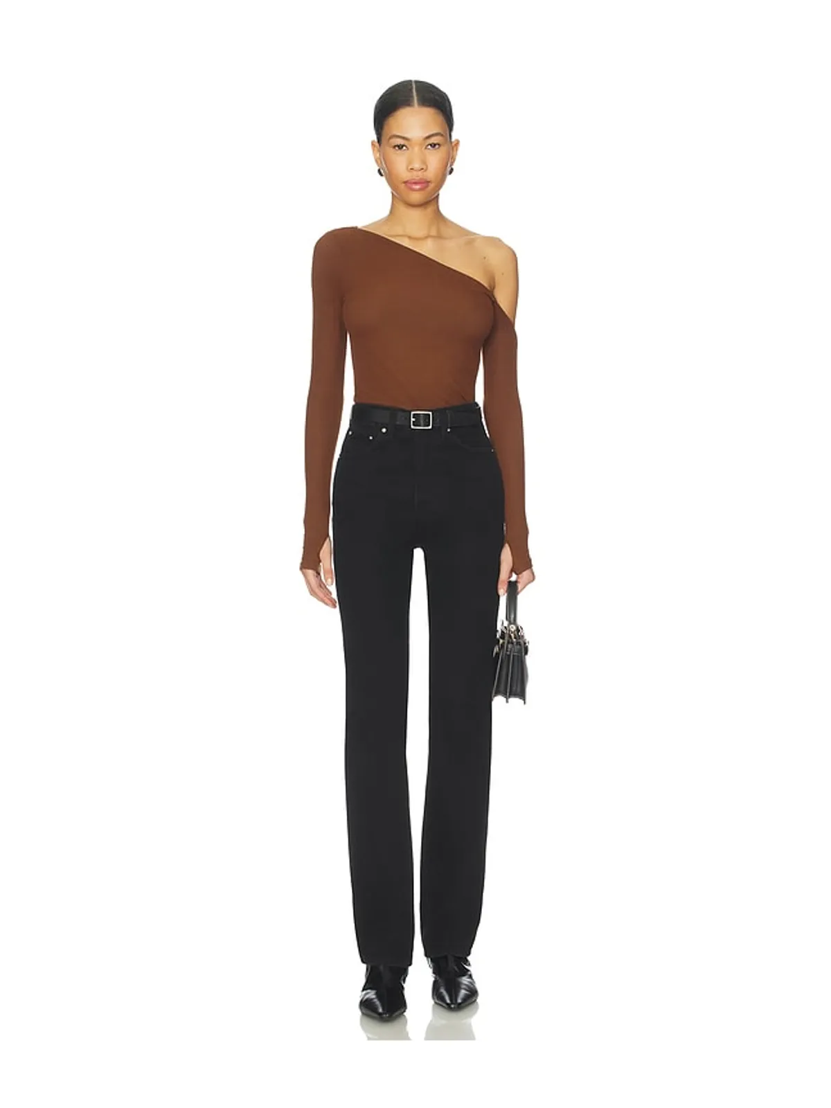 Michael Lauren Magdaleno Asymmetrical Cold Shoulder Top - 画像4