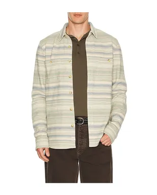 Marine Layer PACIFICA オーバーシャツ - Blue,Beige. - サムネイル1