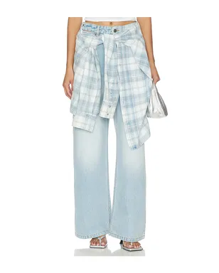 MARRKNULL LACE-UP DENIM デニム - サムネイル1