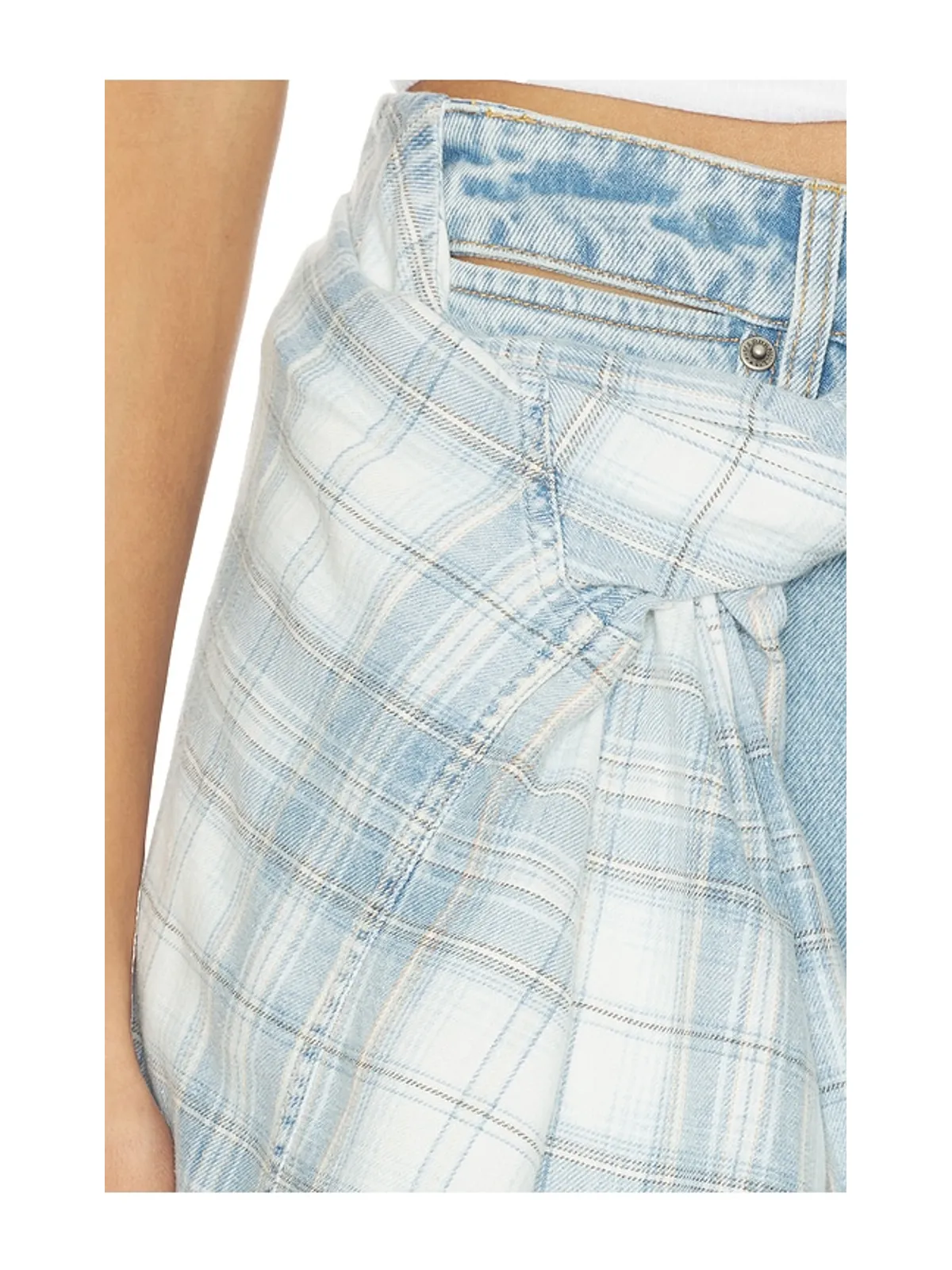 MARRKNULL LACE-UP DENIM デニム - 画像6