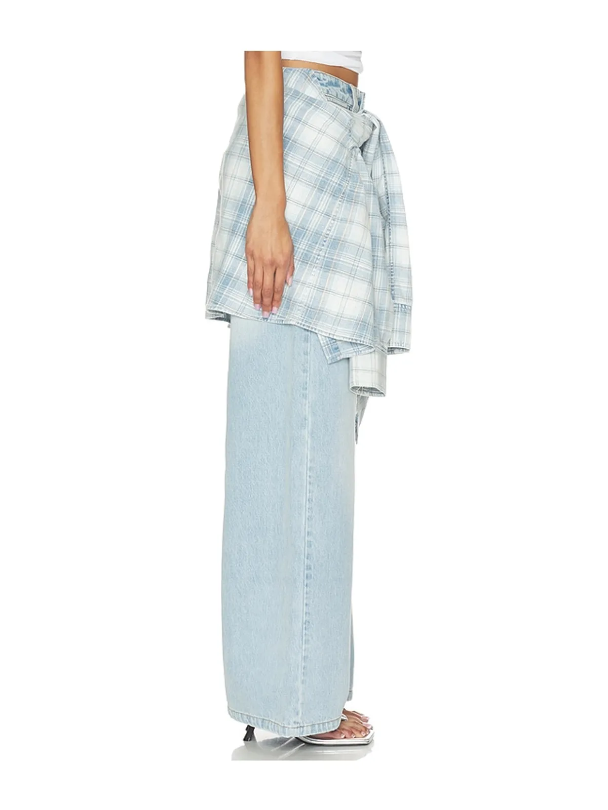 MARRKNULL LACE-UP DENIM デニム - 画像3