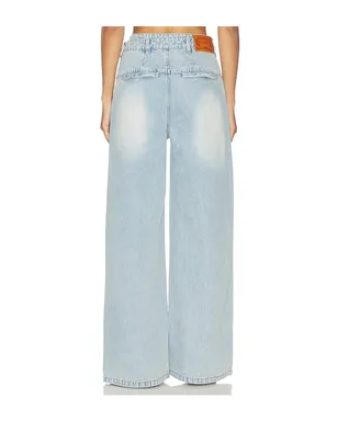 MARRKNULL ASYMMETRICAL METAL-BUTTON デニム - サムネイル4