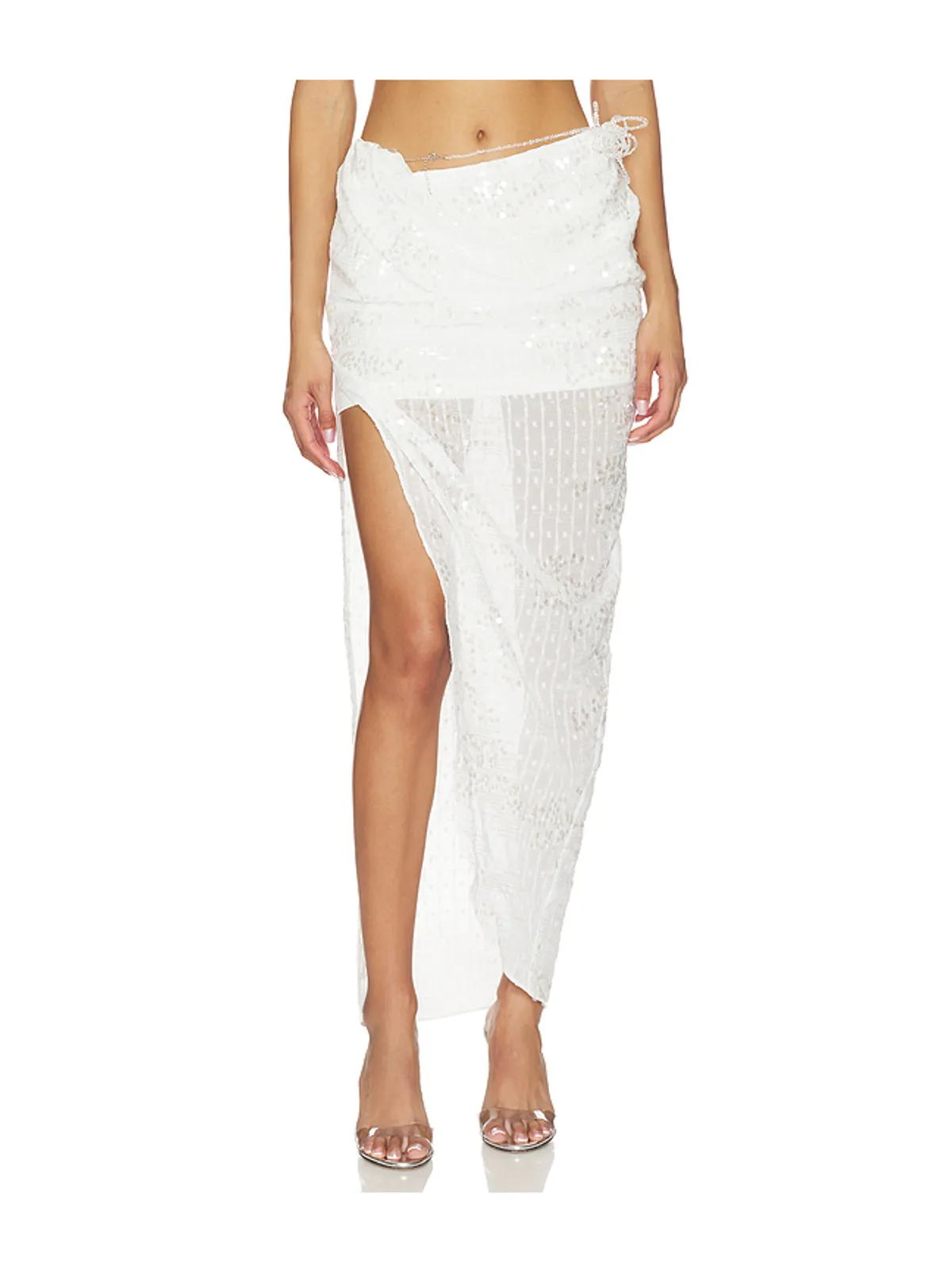 MARRKNULL BEADED MIDI スカート - 画像1
