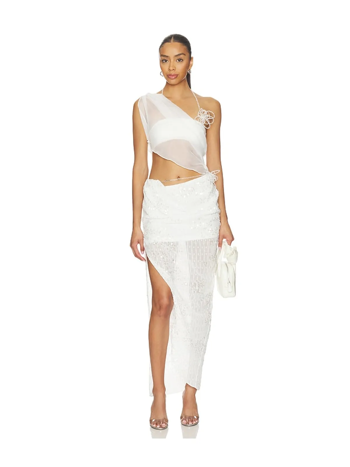 MARRKNULL BEADED MIDI スカート - 画像5
