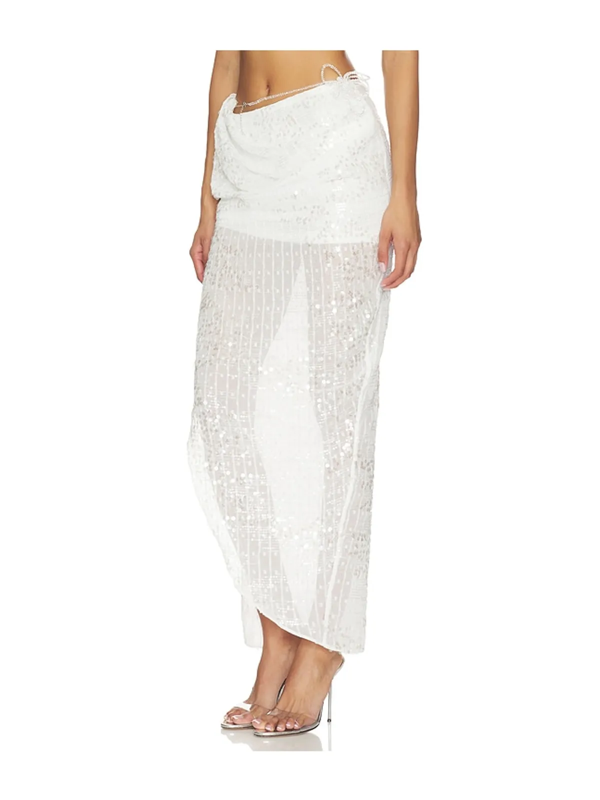 MARRKNULL BEADED MIDI スカート - 画像3