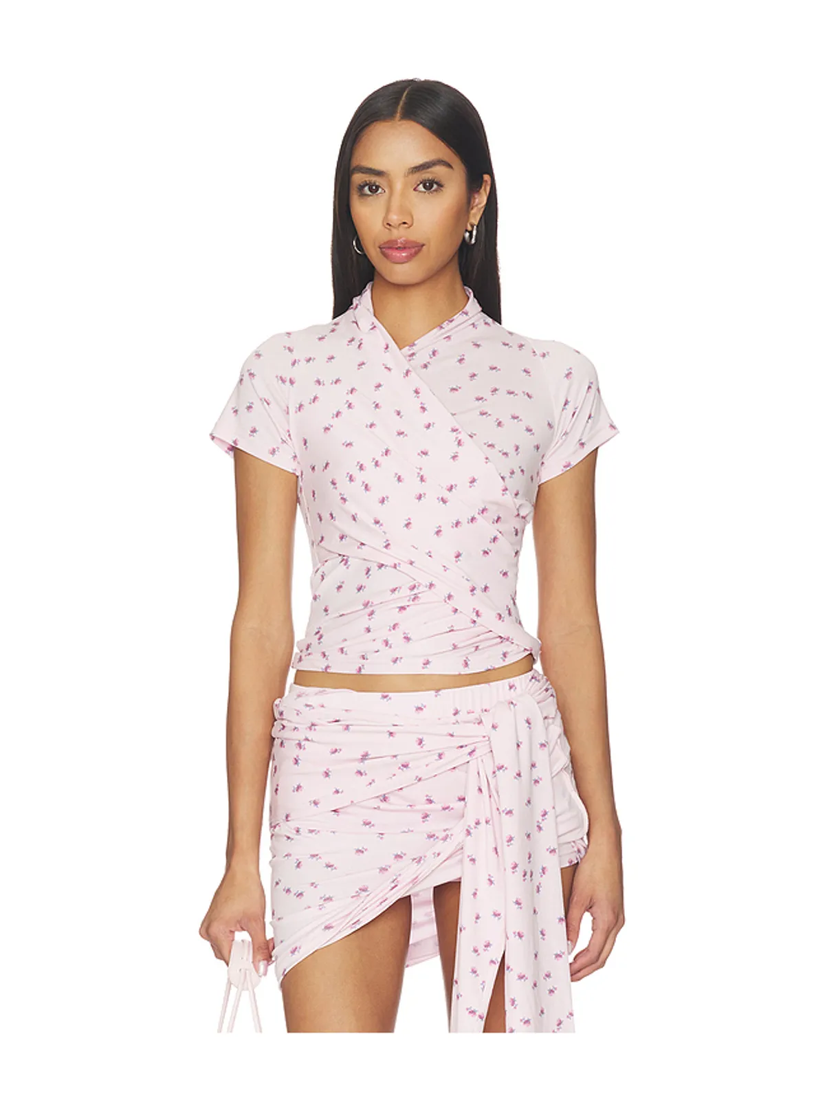 MARRKNULL ASYMMETRICAL RUFFLE Tシャツ - 画像1