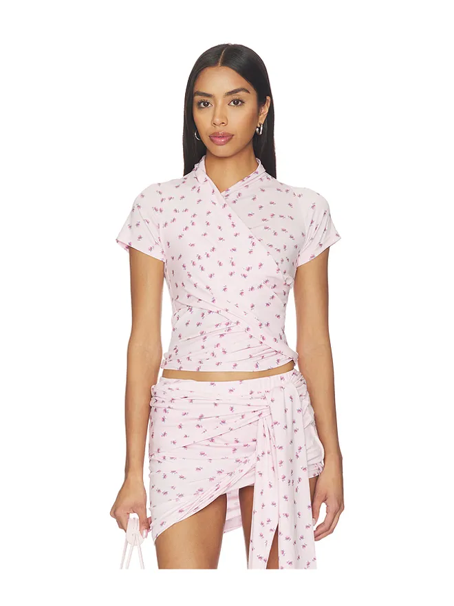 MARRKNULL MARRKNULL ASYMMETRICAL RUFFLE Tシャツの商品画像