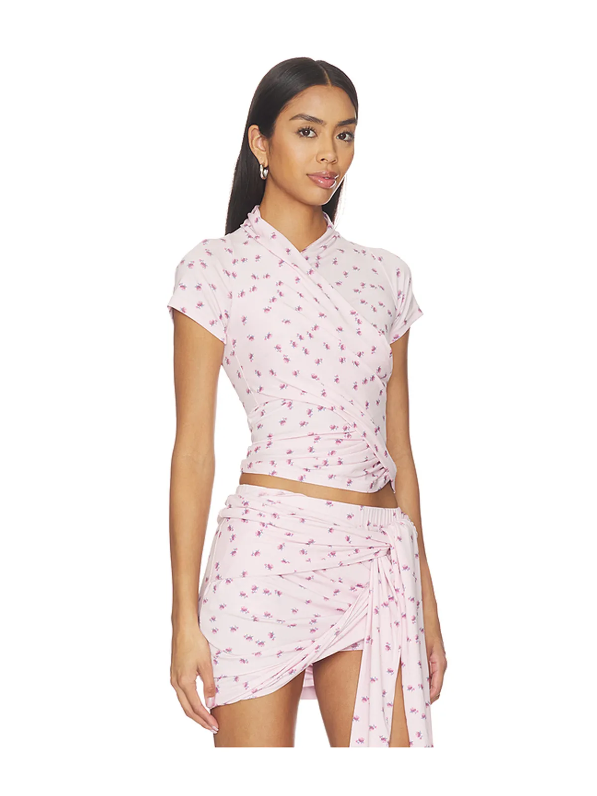 MARRKNULL ASYMMETRICAL RUFFLE Tシャツ - 画像2