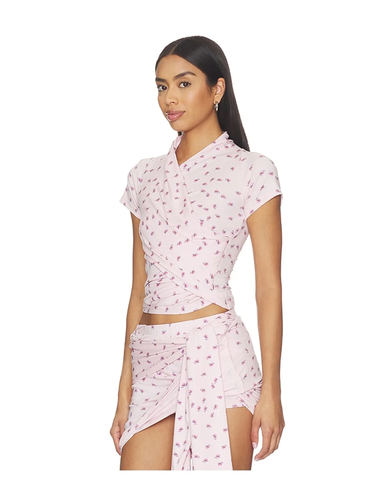 MARRKNULL ASYMMETRICAL RUFFLE Tシャツ - 画像3