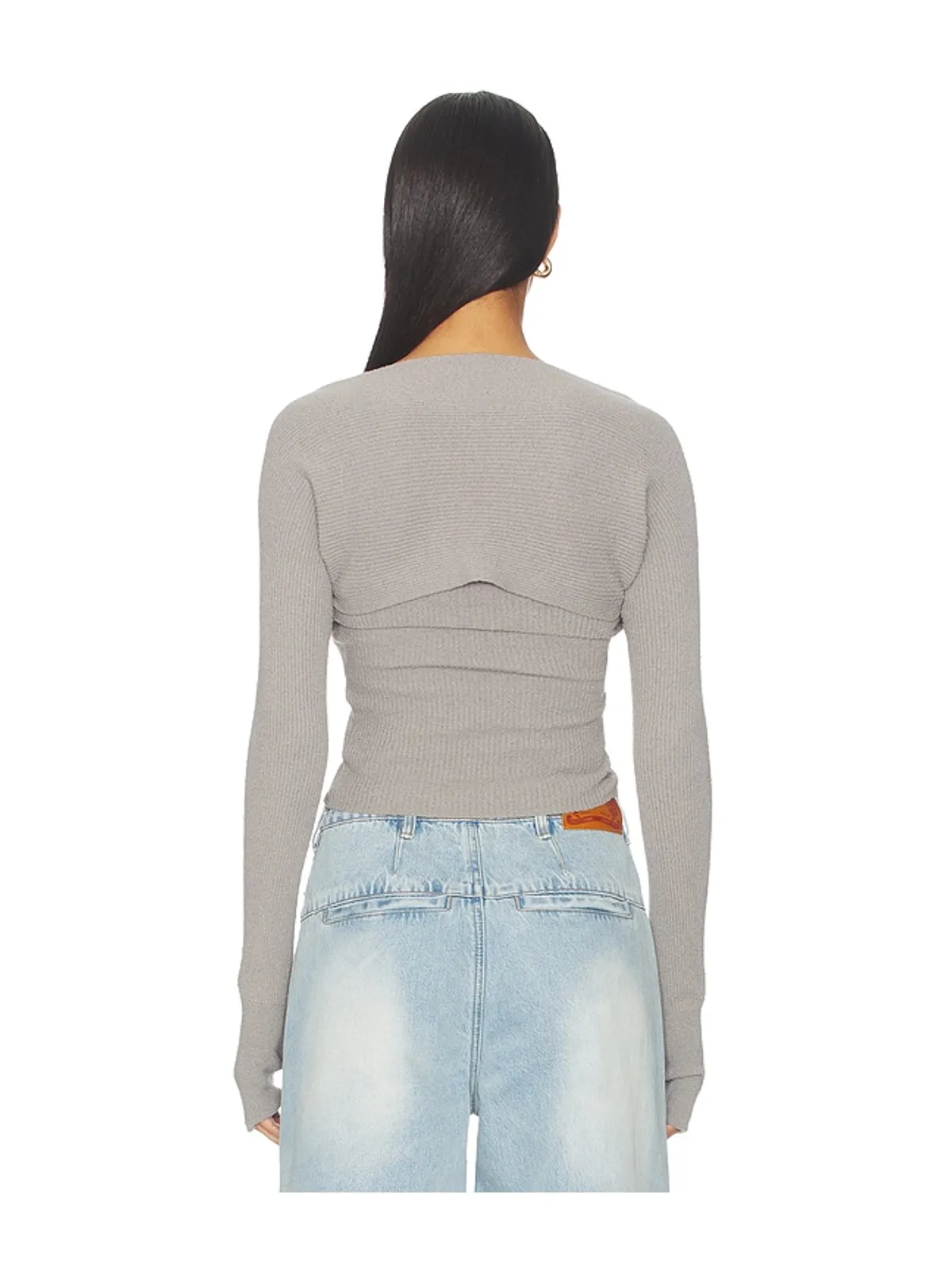 MARRKNULL HALTER NECK KNIT BANDEAU トップ - 画像5