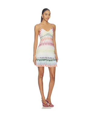 Missoni ミニドレス - Metallic Neutral,Yellow. - サムネイル2