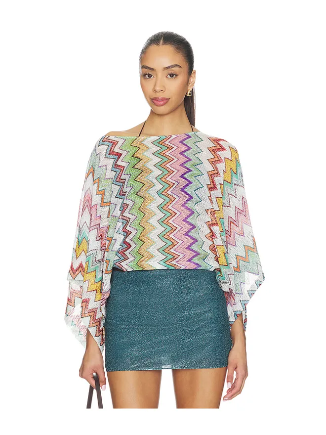 Missoni Missoni TOP 長袖トップ - Pink,Green.の商品画像