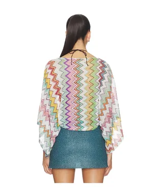 Missoni TOP 長袖トップ - Pink,Green. - サムネイル4