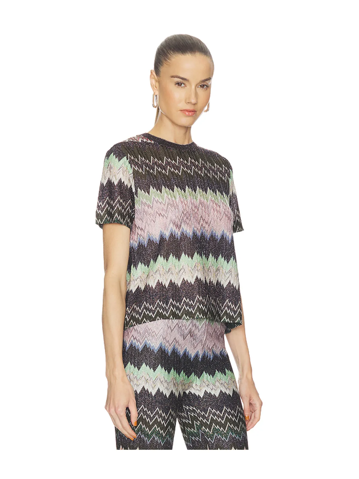 Missoni TOP トップ - Black,Green. - 画像2