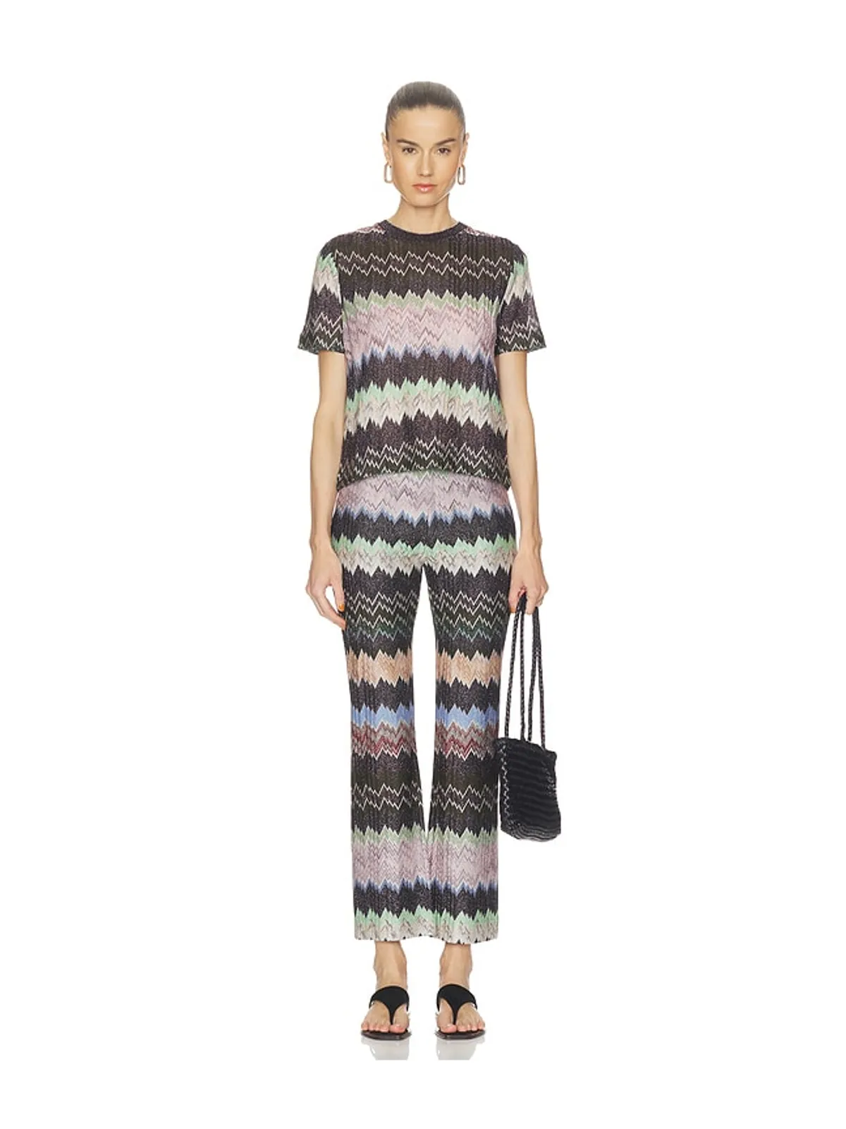 Missoni TOP トップ - Black,Green. - 画像4