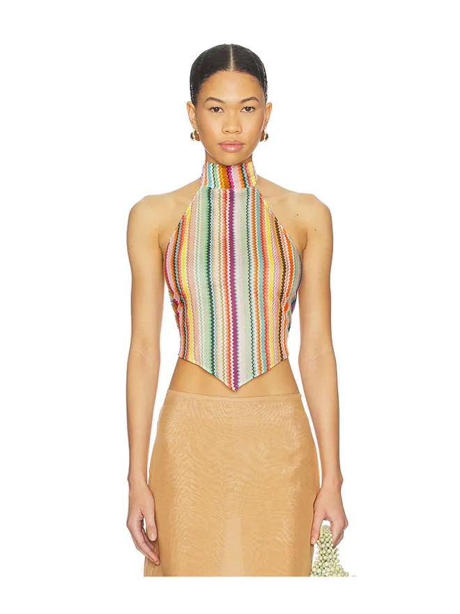 Missoni Missoni HALTER TOP ホルタートップ - Orange,Blue.の商品画像