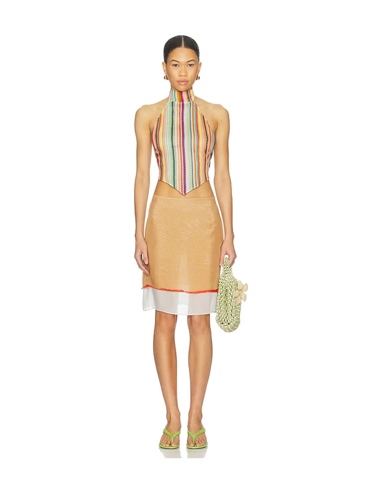 Missoni HALTER TOP ホルタートップ - Orange,Blue. - 画像4
