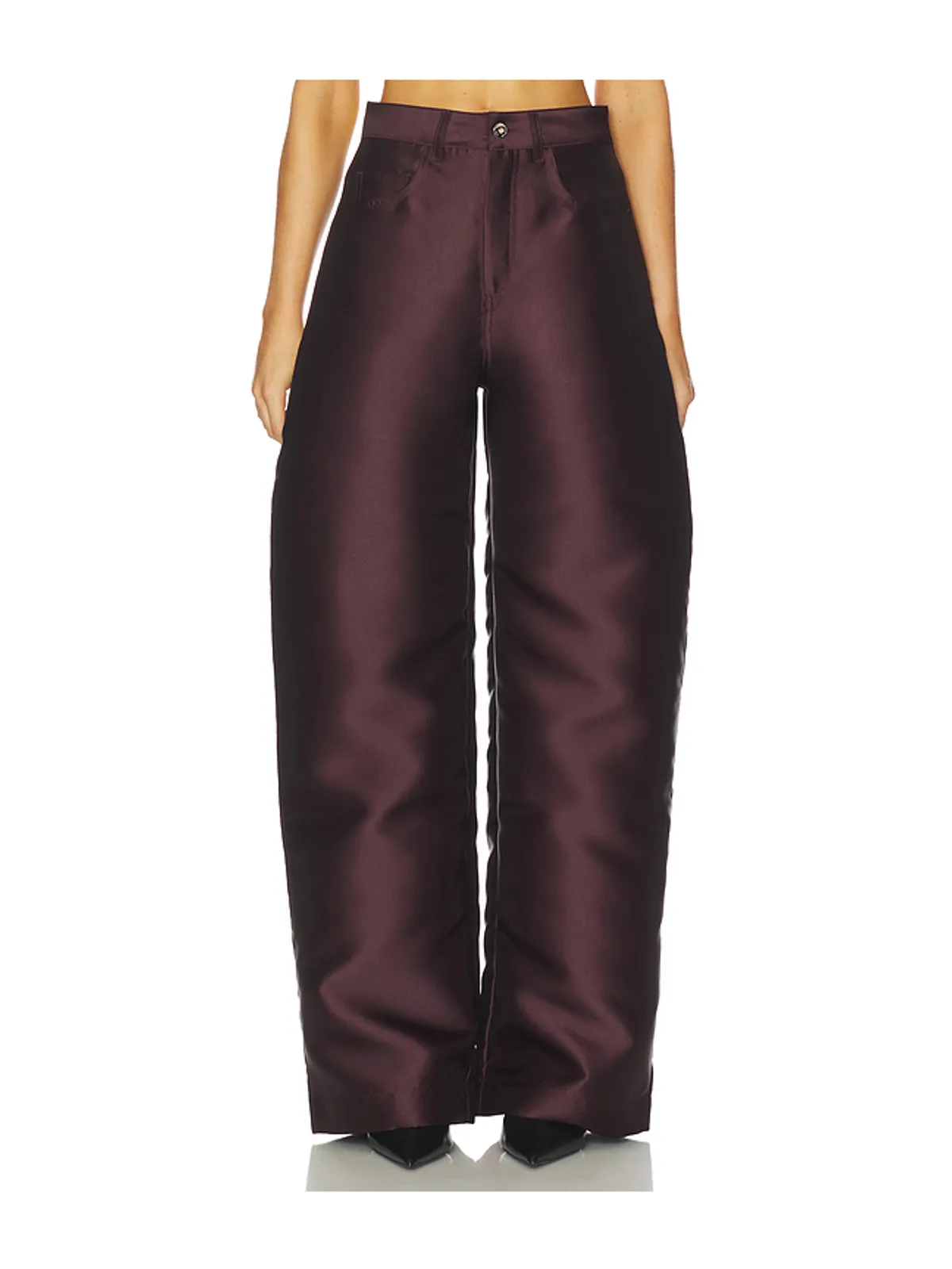 Marques ' Almeida HEAVY SATIN BOYFRIEND トラウザー - 画像1