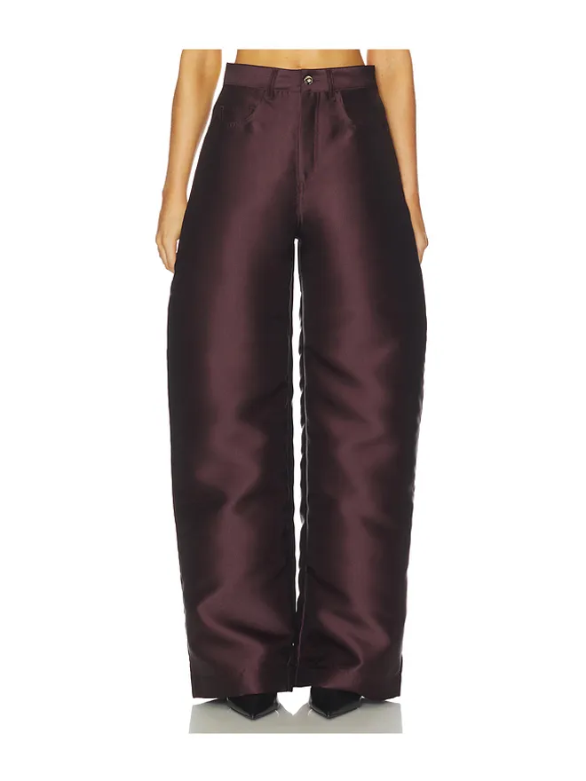 Marques ' Almeida Marques ' Almeida HEAVY SATIN BOYFRIEND トラウザーの商品画像