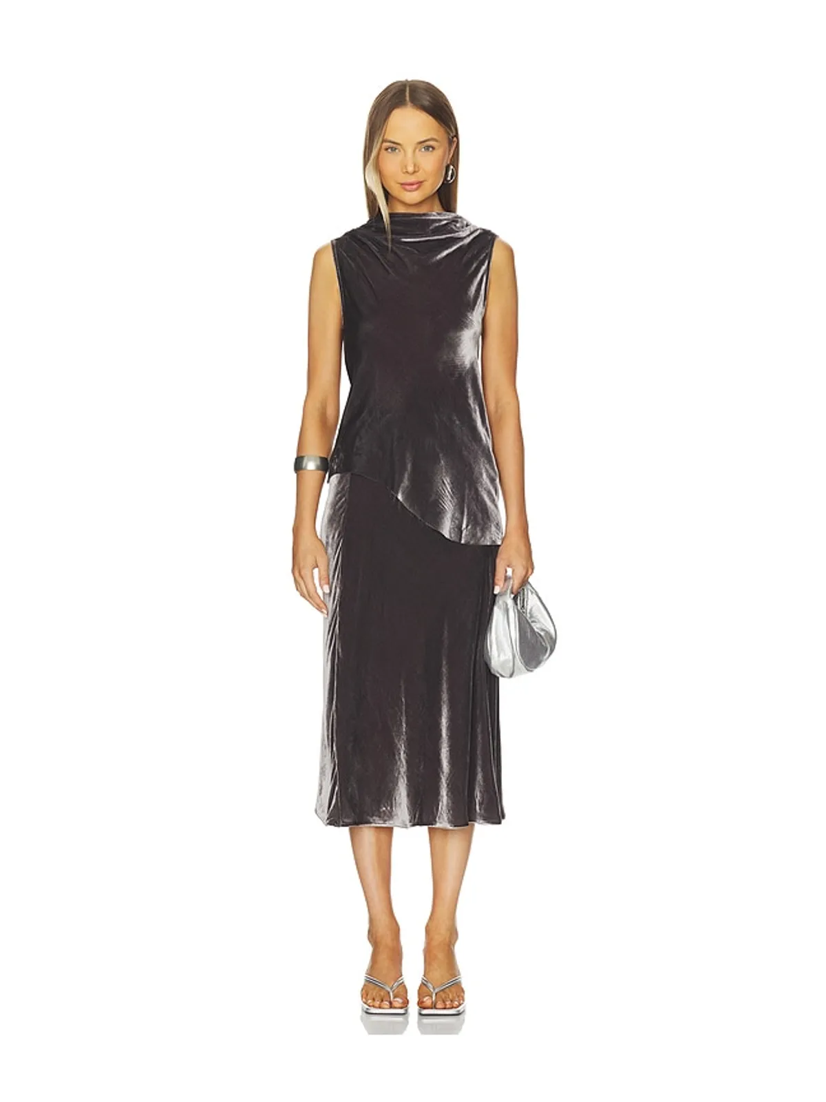 Marques ' Almeida VELVET COWL NECK トップ - 画像6
