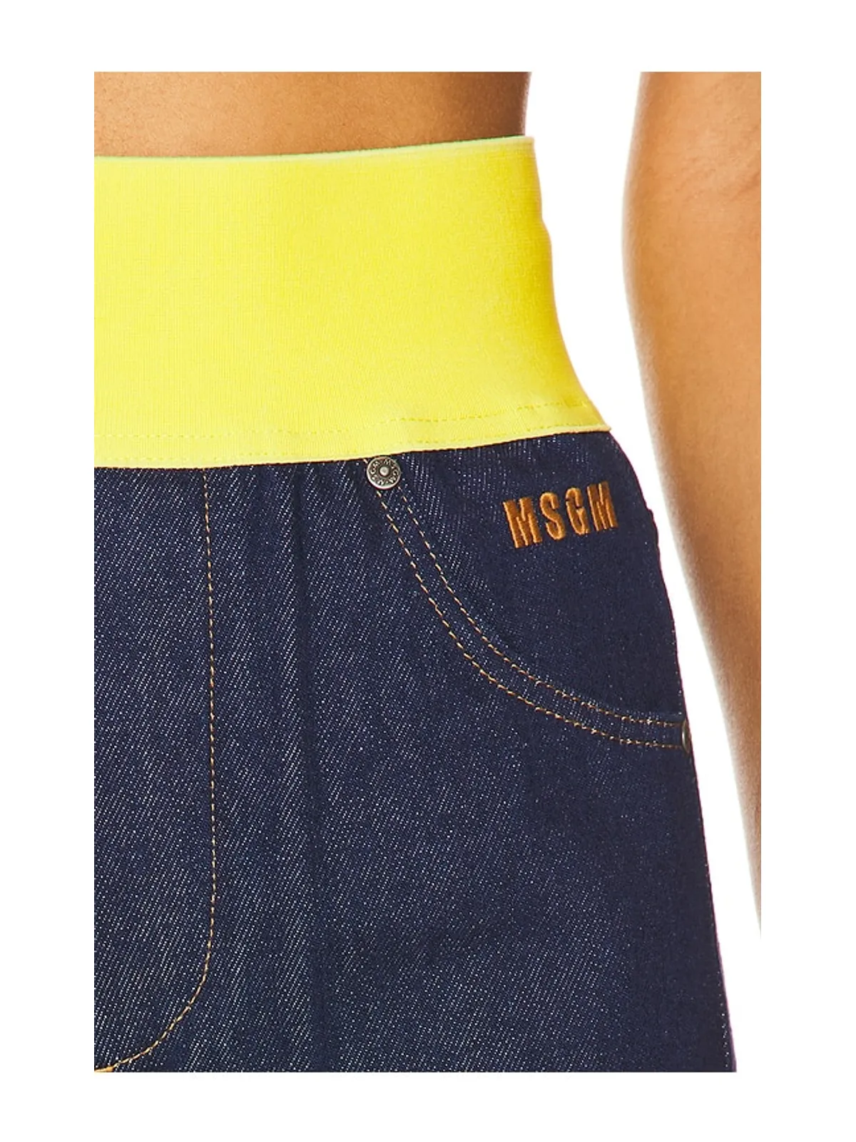 MSGM Waistband Wide Leg Jean - 画像6