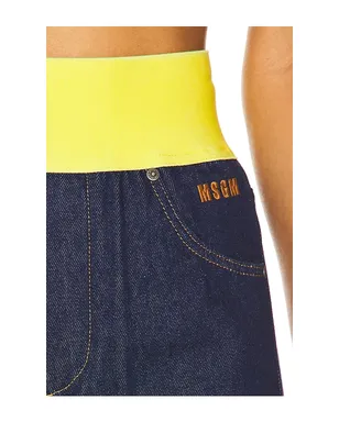 MSGM Waistband Wide Leg Jean - サムネイル6
