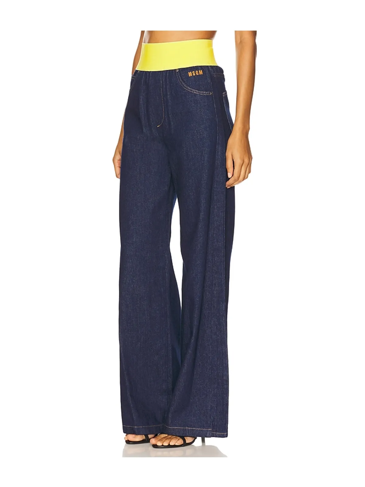 MSGM Waistband Wide Leg Jean - 画像3