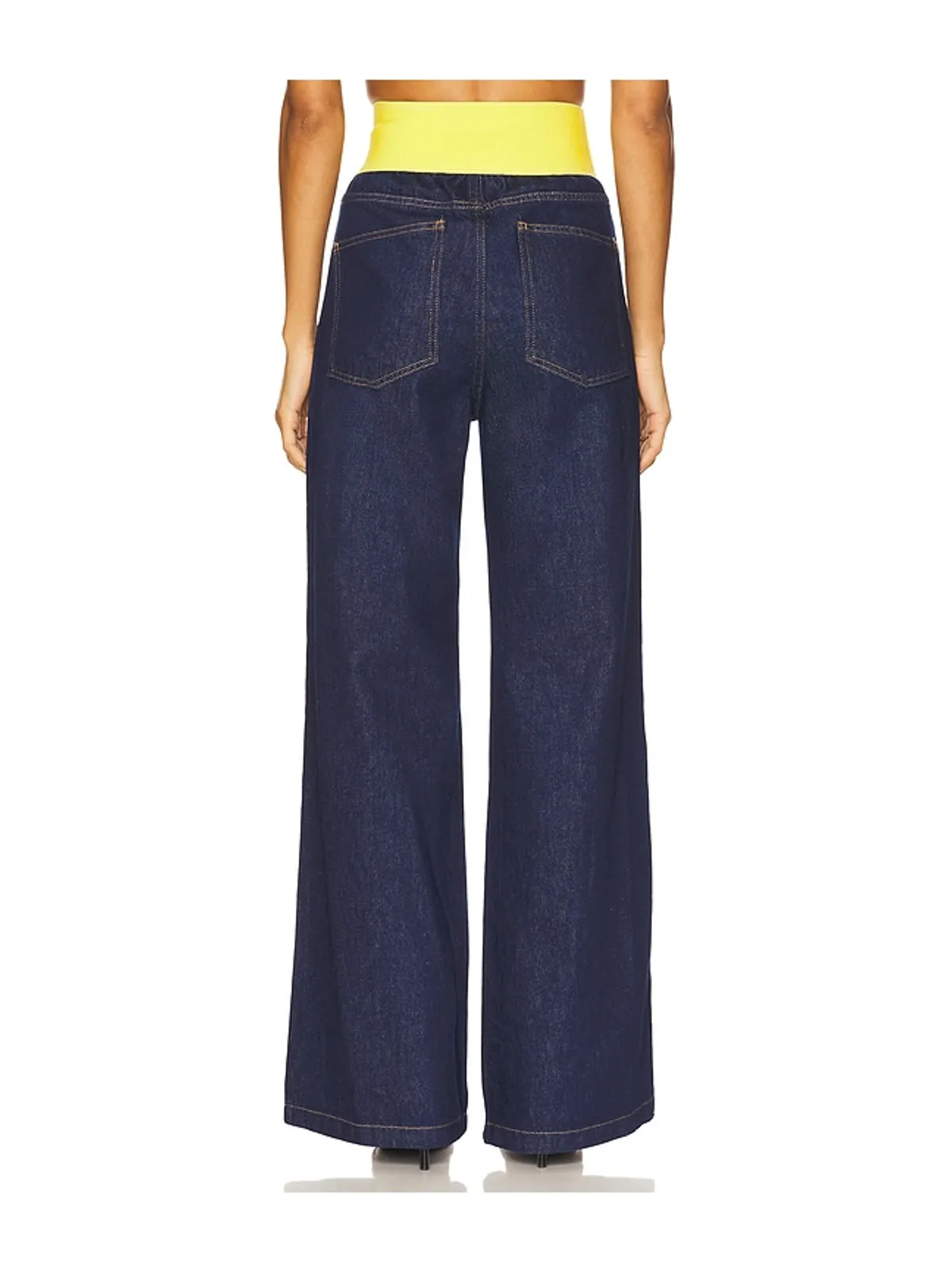 MSGM Waistband Wide Leg Jean - 画像4
