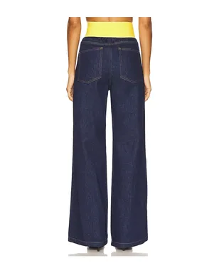 MSGM Waistband Wide Leg Jean - サムネイル4